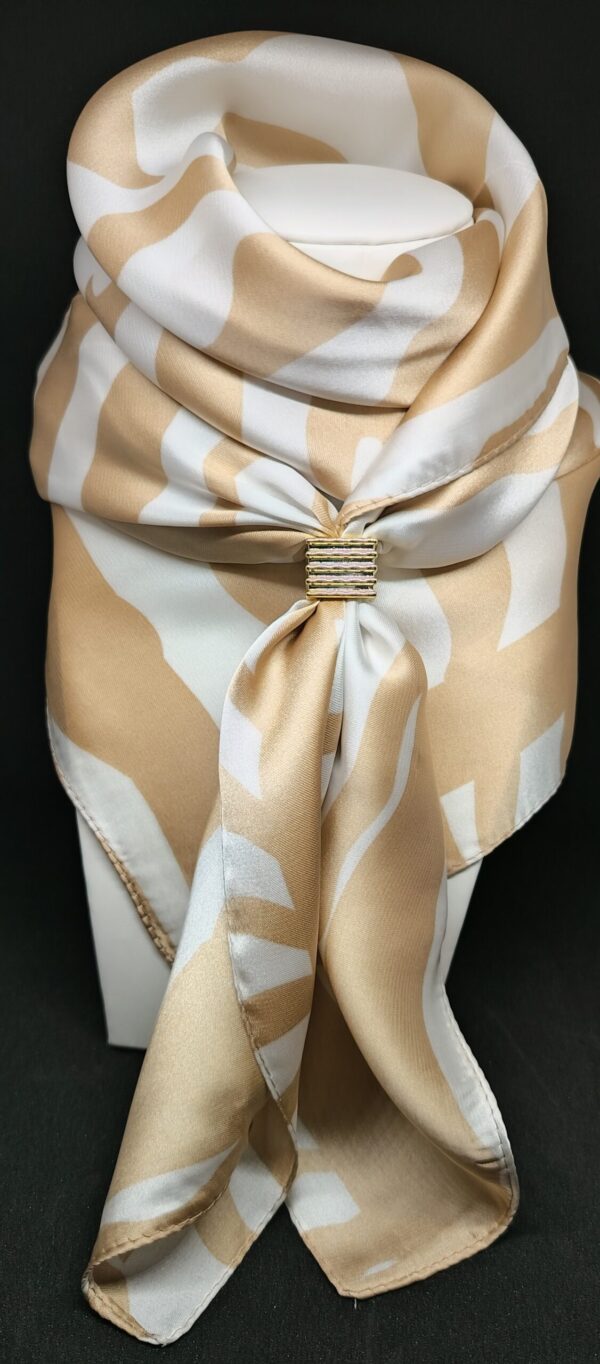 Pañuelo Animal Print Beige