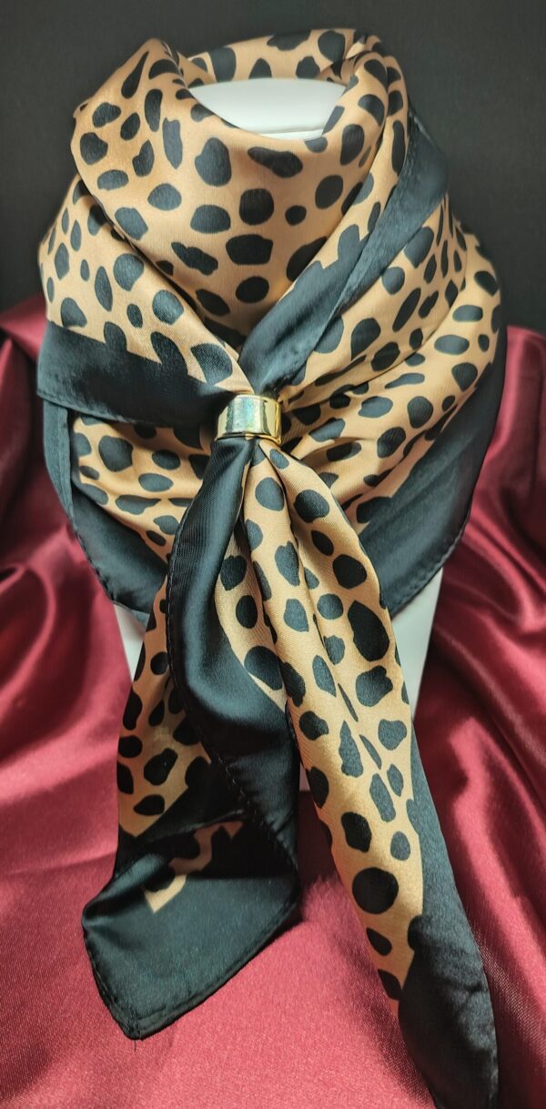 Pañuelo Animal Print Café