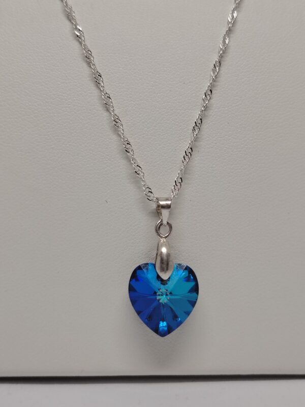 Collar Corazón Azul