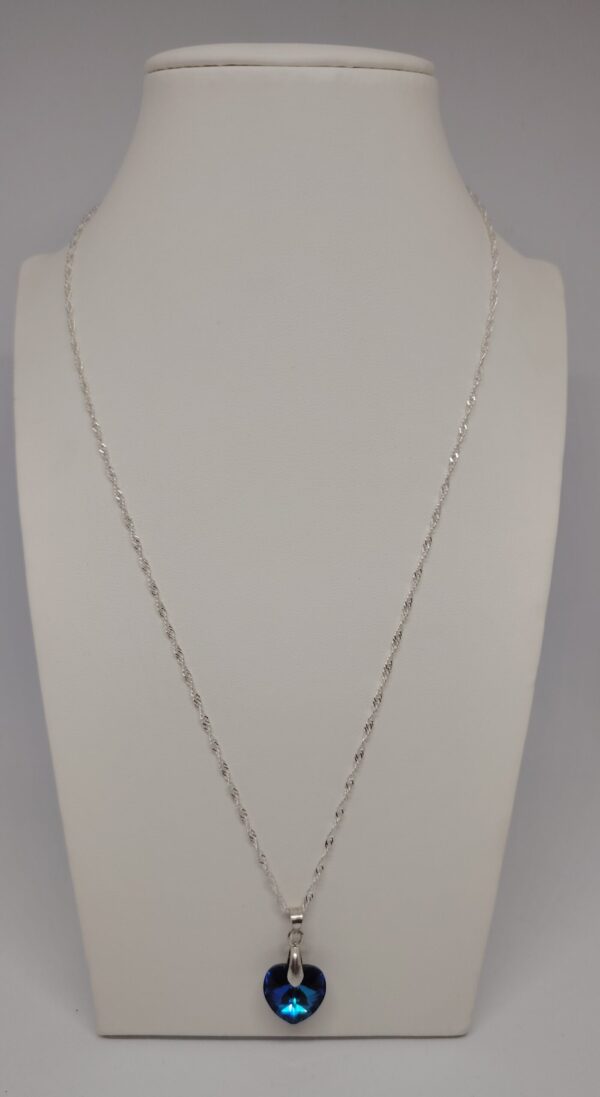 Collar Corazón Azul - Imagen 2