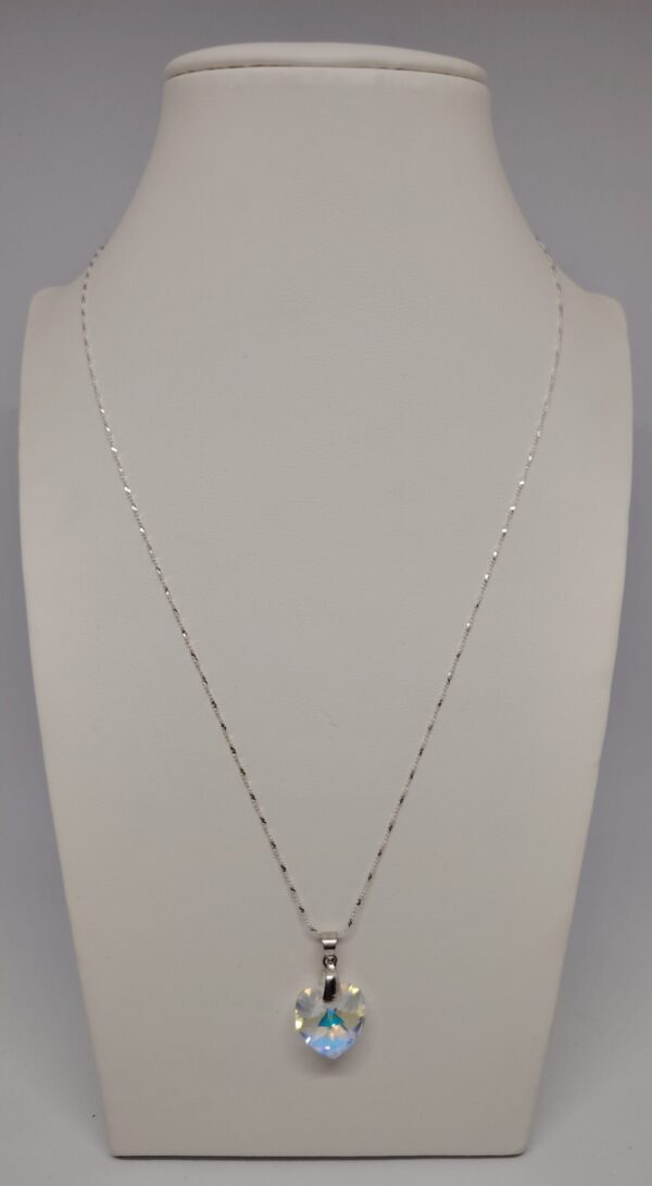Collar Swarosvki Corazón Tornasol - Imagen 2