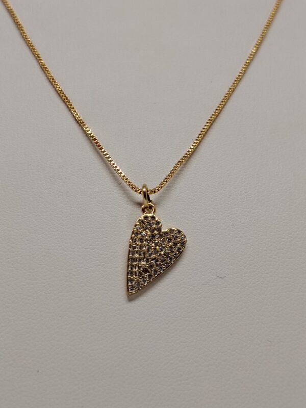 Collar Corazón con circón - Imagen 2