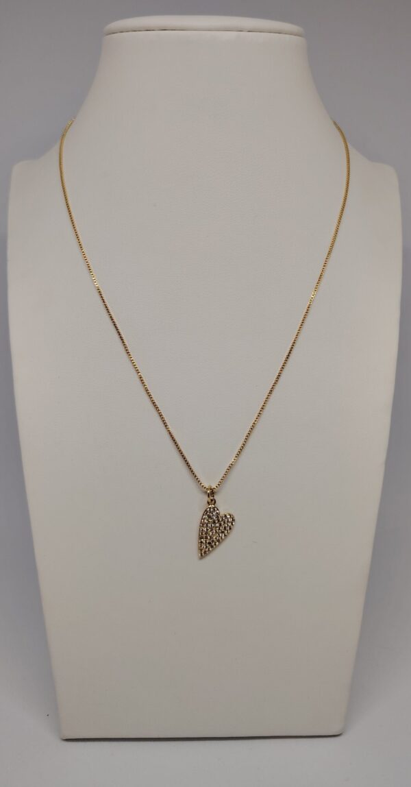 Collar Corazón con circón