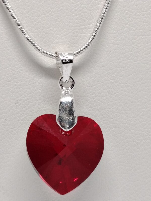 Conjunto Corazón Rojo Swarovski - Imagen 2